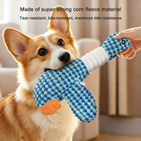 Peluche Canin Canard Bleu Durable, Jouet Sonore Résistant aux Morsures pour Animaux de Compagnie, Anti-Anxiété, Écologique, Vente en Gros, Fournitures pour Animaux OEM ODM