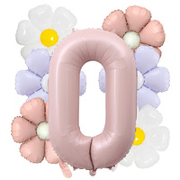 Décorations de fête d'anniversaire Daisy 5 ans, ballon chiffre rose 40 pouces, décorations de fête d'anniversaire pour fille de 5 ans