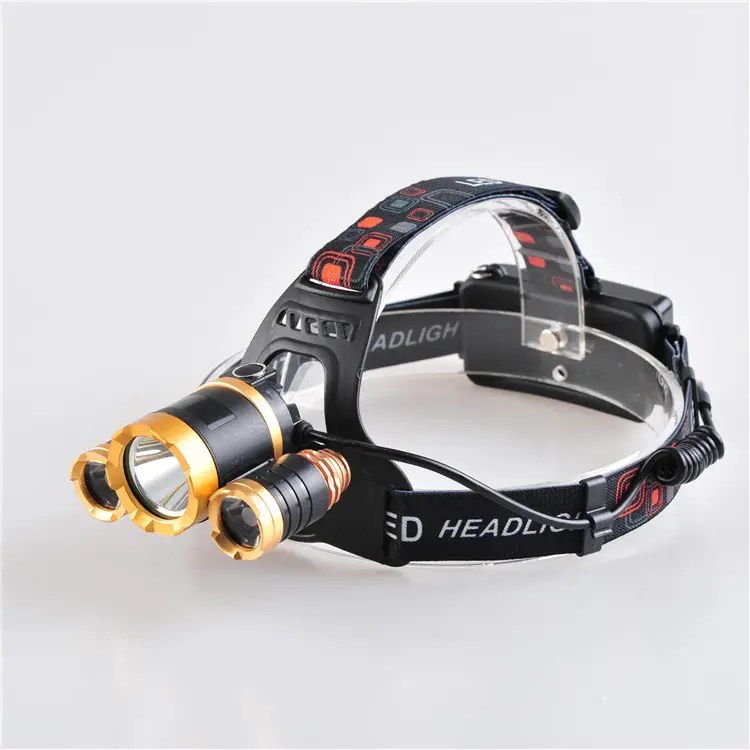 Hot Sale Waterproof 3*LED XML-T6 Rechargeable Zoomable LED Head Light Night Headlamp 18650 For Outdoor Camping Hunting Fishing