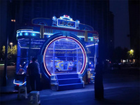 Manège de jeu de tir de balles interactif pour parcs d'attractions, centres commerciaux et fêtes foraines
