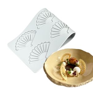 Fan Shape Silicone Lace Mold 10 Cavity Chinese Style Folding Fan Fondant Mould for Cake Decorating Chocolate Sugar <b>Craft</b> DIY - Product Image 6
