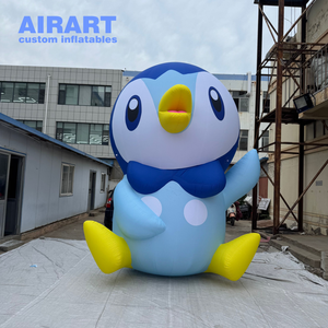 Mascotte de <span class=keywords><strong>poule</strong></span> géante de 4 m de haut pour les enfants, décoration de <span class=keywords><strong>parc</strong></span>, activité de pelouse, ballon de pingouin gonflable personnalisé - Product Image 6