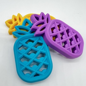 Cấp thực phẩm Silicone bé Teether dứa đồ chơi thân thiện với môi BPA free mềm cho 0-12 tháng Kid của răng chơi - Product Image 6