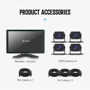 Nuevo Sistema de Cámara de Visión Trasera BSD, Sistema de Cámara para Puntos Ciegos en Autobuses y Camiones, Asistente de Marcha Atrás para Automóviles - Product Image 6