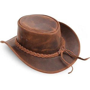 Sombrero de Vaquero de Cuero Genuino para Hombre, con Logotipo Personalizado, Producto de Venta Caliente, para Uso en Exteriores, Estilo Clásico, de Alta Calidad - Product Image 6