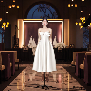 Abito lungo 2025 elegante con capello 3D abito da sera rosso floreale semplice abito da <span class=keywords><strong>donna</strong></span> a vita alta naturale stesso negozio di moda - Product Image 3