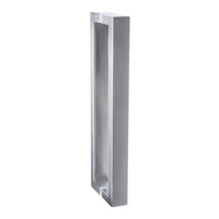 Poignée de tirage double face en acier inoxydable SUS304 pour porte de bureau, tube carré, pour porte en verre et porte en bois, installation facile