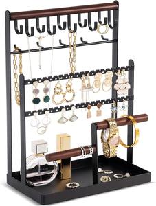 Jewelry Organizer Stand <b>Necklace</b> Organizer Earring Holder Jewelry Stand <b>Necklace</b> Holder Jewelry Tower Display Rack Storage <b>Tree</b> - Product Image 1