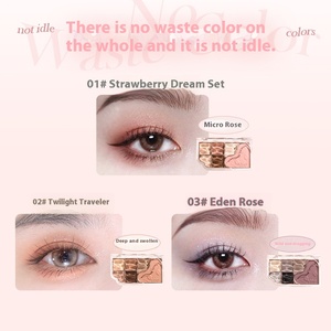 NOVO Palette d'ombres à paupières coréenne à six couleurs, grande poudre, petite palette d'ombres à paupières mattes et multi-usages - Product Image 4