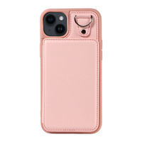 Étui de téléphone portable antichoc pour iPhone 14 Plus, 3 emplacements pour cartes et poche pour argent, blocage RFID, avec cordon et béquille, vente en gros