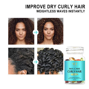 カスタマイズされた有機育毛オイルビタミンC/Eアルガンオイル修理損傷した髪超滑らかなヘアオイルカプセル - Product Image 6