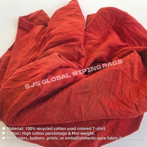 Trapos de Limpieza Industriales 100% Algodón, Trapos Reciclados Mixtos de Camisetas Cortadas, Paño de Limpieza de 10 kg - Product Image 4