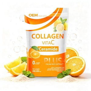 Colágeno Hidrolizado en Polvo Sin Azúcar al por Mayor OEM, Polvo de Colágeno con Vitamina C para Blanquear la Piel - Product Image 1