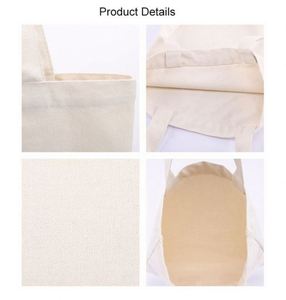Wholesale Eco Friendly Reusable Designer <b>Canvas</b> Shopping <b>Tote</b> Bag Cotton Plain <b>Canvas</b> <b>Tote</b> Bag With Custom Logo Printed - Product Image 2