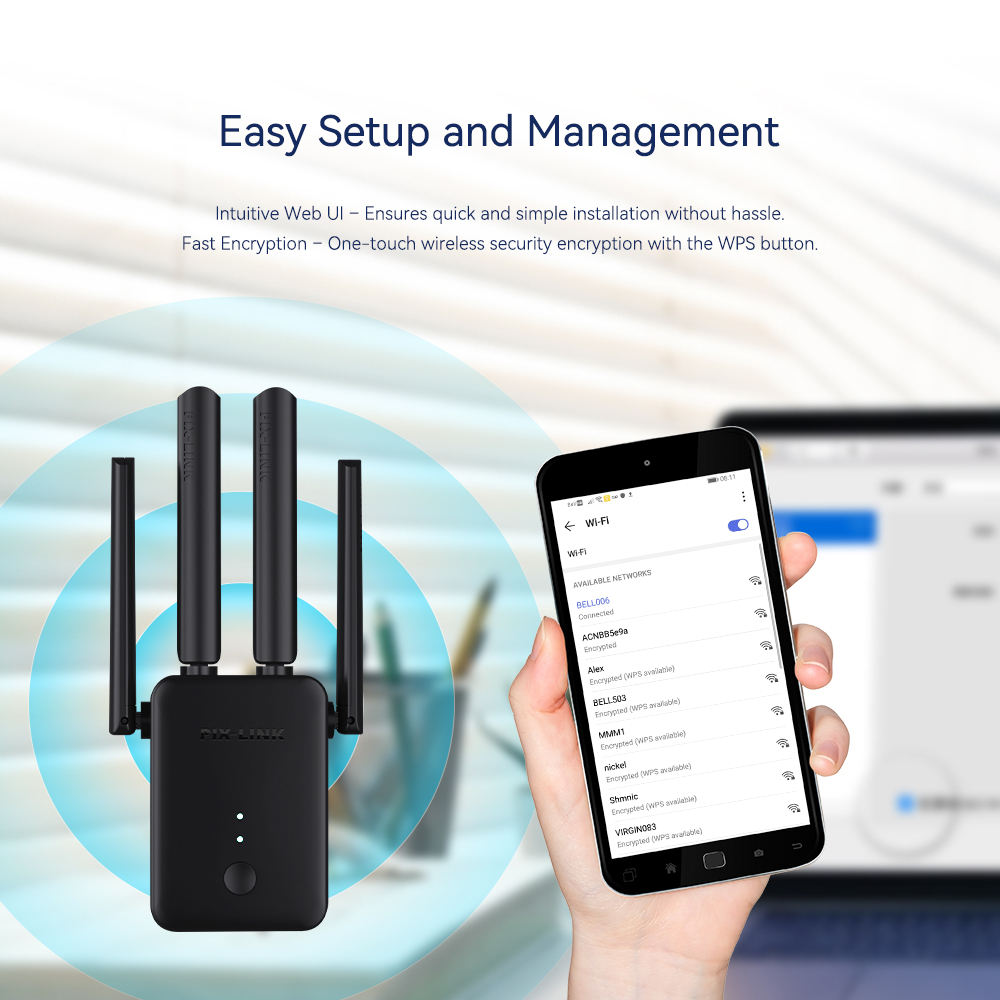 Pix Link Repetidor Wifi Easy Amplificador De SeÃ±al Wifi Plc Link