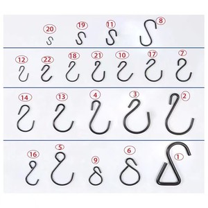 Factory Wholesale Curtain Cloth <strong>Hook</strong> J Shape Iron Plated Metal Curtain Pin <strong>Hook</strong> Modern Simple Household Metal Curtain <strong>Hook</strong> - Product Image 3