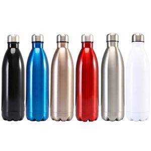 Bouteille d'eau sport en acier inoxydable à double paroi, forme cola, écologique, 350 ml/500 ml/750 ml/1000 ml, garde au chaud/au froid - Product Image 1
