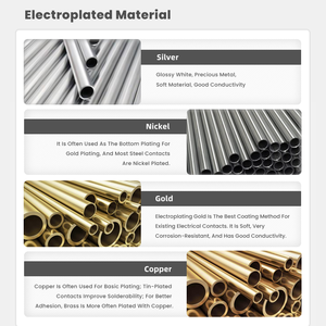 موصلية عالية زنبرك محملة دبوس بوجو صغير مطلي بالذهب لاختبار الدقة والأجهزة المدمجة - Product Image 5