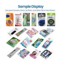 Machine d'emballage sous blister automatique pour cartes en PVC, machine de scellage thermique pour ruban adhésif double face et mastic silicone