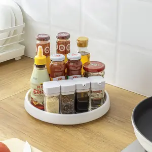 Multi-function Put condiment Revolving Condiment Holder for Kitchen Pantry Bathroom Turntable Spice Rack