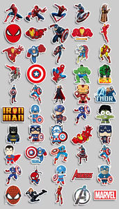 Promoção Quente 50pcs_Set Adesivos Decorativos à Prova d'Água dos Vingadores Adesivos de Desenho Animado - Product Image 2