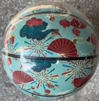 Ballon d'intérieur et d'extérieur avec logo personnalisé du fabricant, matériel officiel de basket-ball laminé en PU de taille 7 avec une bonne adhérence
