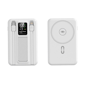 Nuevo Banco de Energía Magnético Inalámbrico de 10000 mAh con Cable Integrado, Soporte, Resistente al Agua, Alta Capacidad, Cargador Portátil Rápido, Logotipo Personalizado, Regalo - Product Image 2