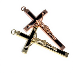 Crucifijo Cruz de metal Jesús colgante inspirador religioso INRI - Product Image 4