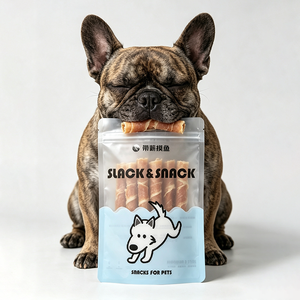 Sachet d'emballage alimentaire transparent personnalisé pour animaux de compagnie, refermable avec fermeture éclair, pour friandises pour chats, friandises pour chiens, aliments lyophilisés - Product Image 4
