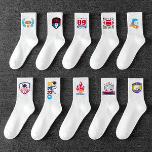 Chaussettes décontractées en tricot confortables avec logo personnalisé, design sportif, mode streetwear, coussin en tissu éponge, écologiques, séchage rapide - Product Image 4