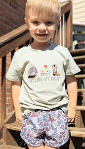 Ensemble de vêtements pour bébé garçon BSSO1712, boutique personnalisée, imprimé biscuits rouges et lait, tenues pour enfants, vente en gros, ensemble à manches courtes - Product Image 2