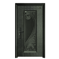 Puerta de Acero Galvanizado, Duradera, con Aislamiento Acústico, Diseño Moderno, Técnica de Bordado, para Apartamentos, Exteriores y Pasillos