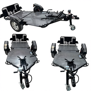 Atölye ağır taşıma arabası malzeme taşıma için dört tekerlekli direksiyon dorse transferi lojistik platformu çekme römork - Product Image 5