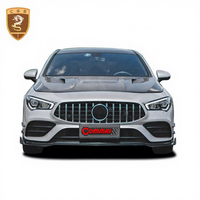 Kit carrosserie en fibre de carbone style Commas pour Mercedes Benz CLA W118 CLA35AMG : Lame avant, canards, diffuseur arrière, prises d'air