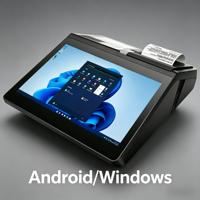 Système de caisse Android/Windows FYJ-116 avec lecteur NFC 80 mm, scanner de codes-barres, grand écran tactile HD, tablette POS