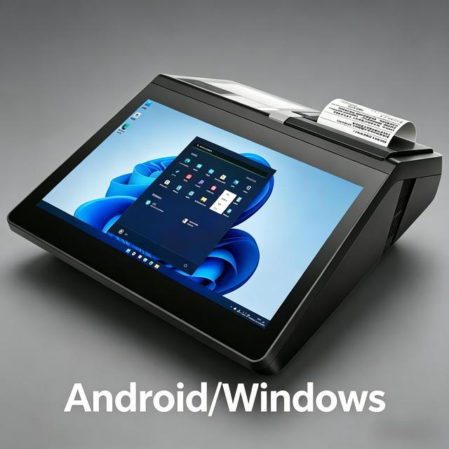 FYJ-116 Checkout Android/Windows System Cashier 80mm NFC Reader Barcode Scan Large HD Touch Screen Tablet Pos