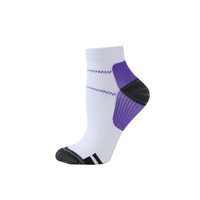 Chaussettes de compression tricotées pour soulager la douleur de la fasciite plantaire, antidérapantes, avec soutien de la voûte plantaire, soin de la cheville, chaussettes de course unisexes