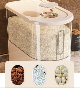 Boîte de rangement en gros pour riz de qualité alimentaire, hermétique et anti-humidité, accessoire de cuisine pour céréales et grains divers - Product Image 3