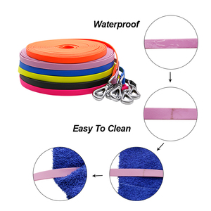 Bán buôn tùy chỉnh XXL PVC Dog Leash Leash với Snap hook 3m-20m dài thân thiện với môi XS Kích thước sang trọng trang trí đinh tán màu sắc tùy chỉnh - Product Image 2