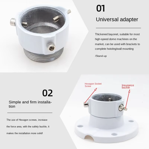 מתאמי קיר לתליית מצלמות כיפה מסוג <span class=keywords><strong>CCTV</strong></span> עם גוף אלומיניום, ישירות מהמפעל - Product Image 2