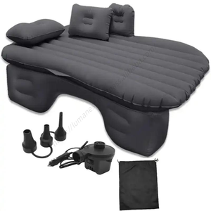 Matelas gonflable de voyage en PVC floqué pour siège arrière de voiture, vente en gros, bonne qualité - Product Image 3