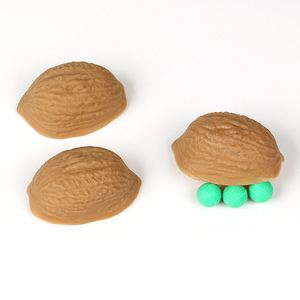 <b>Walnut</b> <b>Shell</b> Magic Trick Prop 5X3.5x2 Brown For Close-Up Magic Performance - Product Image 3