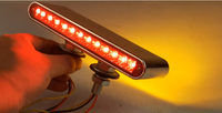 Luz de camión de remolque de doble cara LED de advertencia de peligro de vehículo todoterreno multifunción con base de tornillo IP65 a prueba de agua, gran resistencia al agua, 1: 2