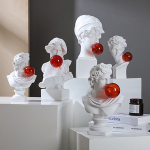 Nuovo Design <span class=keywords><strong>Statua</strong></span> di David Grecia <span class=keywords><strong>Apollo</strong></span> Busto da Scrivania Scultura con Sfera - Product Image 4