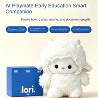 Peluche interactive vocale intelligente Lori AI en forme d'agneau, coffret cadeau, cadeau d'anniversaire LR-01, rembourrage en coton PP, vente en gros usine