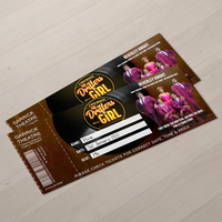 Boletos de Papel Térmico Personalizados Imprimibles por Ambos Lados con Número de Serie para Eventos en Parques Infantiles