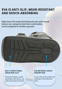 Disponible en lote, modelo popular gris unisex con airbag, soporte de fijación de articulación de tobillo y <span class=keywords><strong>Pie</strong></span> ajustable disponible - Product Image 4