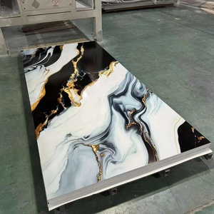 Sơn đông Domi WPC thiết kế thời trang tấm đá cẩm thạch <span class=keywords><strong>Panel</strong></span> tường PVC không thấm nước UV <span class=keywords><strong>MDF</strong></span> Board 3 mét UV <span class=keywords><strong>Panel</strong></span> tường - Product Image 1