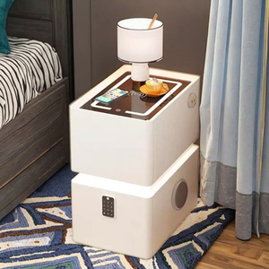 Ultra <strong>Narrow</strong> <strong>Bedside</strong> <strong>Table</strong> with Exquisite Lock New Smart Wooden Master Bedroom <strong>Bedside</strong> <strong>Table</strong> - Product Image 5