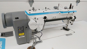 จักรเย็บผ้าอุตสาหกรรมแบบล็อคสติทช์ รุ่น Jack JK-2060 แบบสามเข็ม สำหรับเย็บโซฟาและเบาะรถยนต์ - Product Image 6